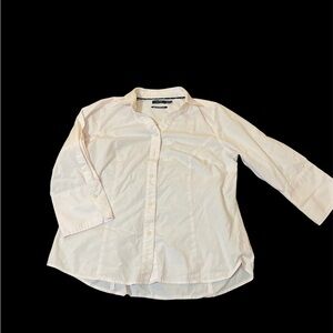 Pink and white stripped fitted blouse